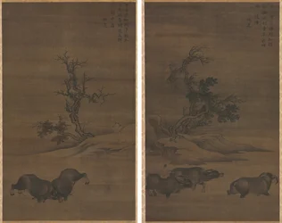 Herdboys and Buffalo in Landscapes