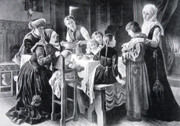 The boyhood of Martin Luther, illustration from 