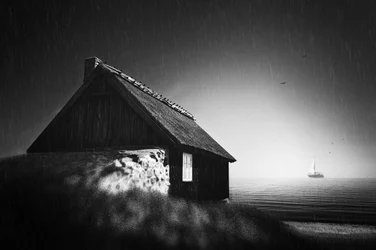 Rainy Seaside Cottage