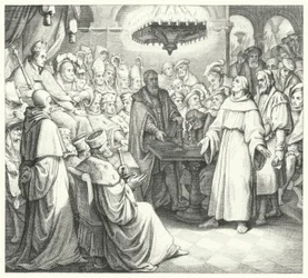 Martin Luther appears before Emperor Charles V at the Diet of Worms