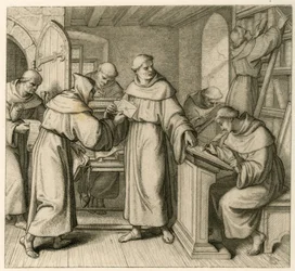 Martin Luther as a Vicar-General of the Augustiner Monastery. Illustration from: 