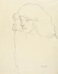 Half-length Portrait of a Girl in Three-quarter Profile from the Left