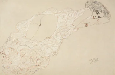 Reclining Nude Lying on Her Stomach and Facing Right, 1910