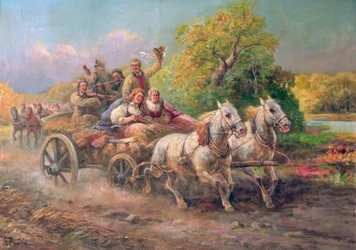 Hungarian Wedding Procession
