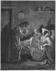 The Old Woman And Her Two Servants - from 