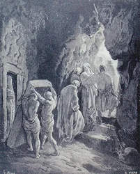 The Burial of Sarah, Engraved by Heliodore Joseph Pisan