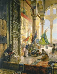 Forecourt of the Umayyad Mosque, Damascus, 1890
