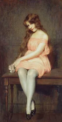 Young Girl in a Red Dress