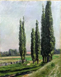 Poplars on the Riverbank at Argenteuil