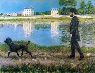 Richard Gallo and His Dog at Petit Gennevilliers, c.1883-84