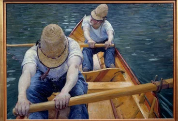 The Canoeists Rowing on the Yerres