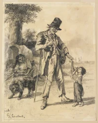 Alms from a Beggar at Ornans