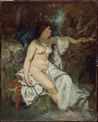 Bather Sleeping by a Brook