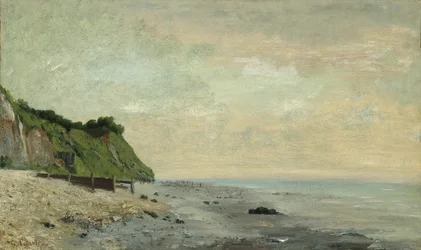 Cliffs on the Sea Coast: Small Beach, Sunrise