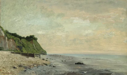 Cliffs on the Sea Coast: Small Beach, Sunrise