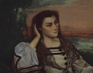 Reverie Portrait of Gabrielle Borreau, 1862