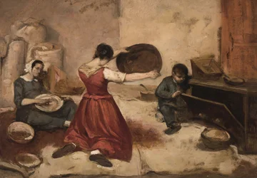 Study for the Wheat Sifters (Les Cribleuses de Blé), c.1855