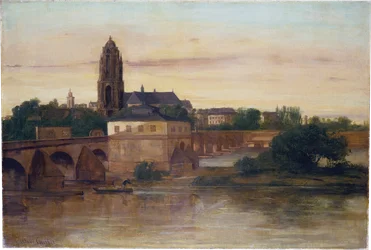 View of Frankfurt with the Old Bridge from Sachsenhausen