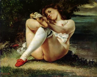 Woman in White Stockings, c.1861