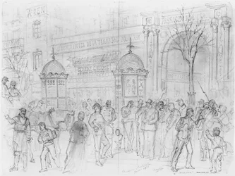 Album of the Siege of Paris, Boulevard Montmartre