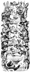 An International Punch, drawing for the magazine Le Journal pour Rire, 1849.