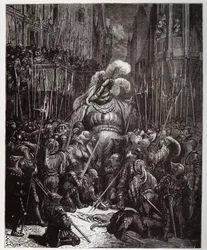 At the start of the sound, graciously thanked all the welders of his legions - illustration from 