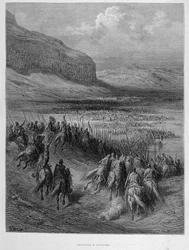 Battle of Antioch during the first crusade by Gustave Doré