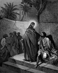 Christ healing the man sick of the palsy