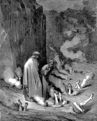 Dante and Virgil in the Inferno
