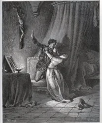Don Fernand Declares His Flame to Dorothee - from "Don Quixote de la Mancha" by Miguel Cervantes