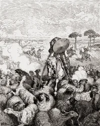 Don Quixote Fighting the Herd of Sheep
