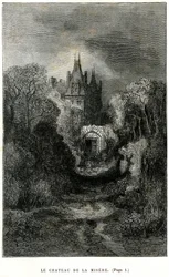 Engraving by Gustave Dore in Frontispiece of the Novel by Theophile Gautier 