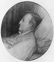 Gioacchino Rossini on his deathbed