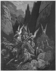 Gustave Dore Bible: The Vision of the Four Chariots