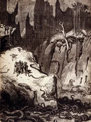 Illustration for "The Tales of the 1001 Nights" (Tales of the Thousand and One Nights): Sinbad the Sailor. 19th century.
