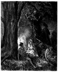 Illustration by Gustave Dore for the Novel by Francois Rene de Chateaubriand, Atala, Edition Hachette 1863
