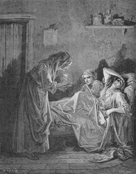 Illustration for The Old Woman and the Two Servants, from 