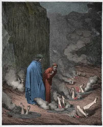 Inferno, Canto 19: Dante rebukes Pope Nicholas III
