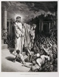 Jesus Presented to the People During His Trial, Illustration from the Dore Bible