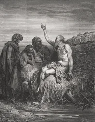 Job and his Friends, Job 6:1-4, illustration from Doré