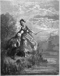 The Fishes and the Shepherd Who Plays the Flute - from "Fables" by Jean de La Fontaine