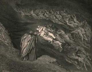 Love brought us to one death: Caina waits the soul, who split our life