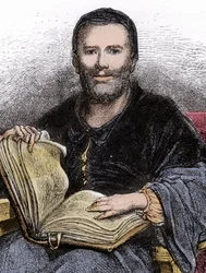 Portrait of Rabelais - illustration from 