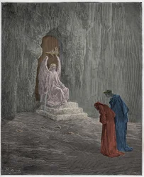 Purgatorio, Canto 9: Dante and Virgil at the Portals of Purgatory, Illustration from 