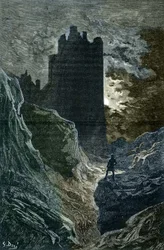 The Castle of Fear Illustration by Gustave Dore