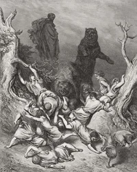 The Children Destroyed by Bears, illustration from Dore