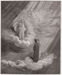 The Divine Comedy, Paradiso, Canto 16: The soul of Cacciaguida speaks of Florence - by Dante Alighieri (1265-1321) - Illustration by Gustave Dore (1832-1883)