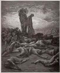 The Divine Comedy, Purgatorio, Canto 20: The souls of the avaricious - by Dante Alighieri (1265-1321) - Illustration by Gustave Dore (1832-1883)