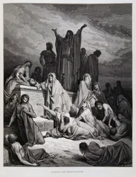 The Plague Strikes in Jerusalem (Illustration from the Dore Bible)