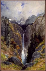 Waterfall of the Hell Hole in the Valley of the Lys (Painting by Gustave Dore)